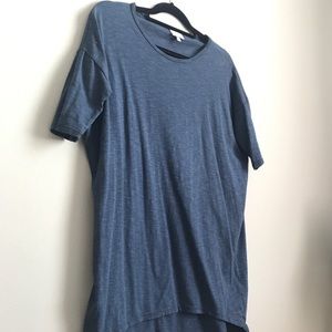 NWOT LulaRoe Irma XS - Denim Micro Stripe